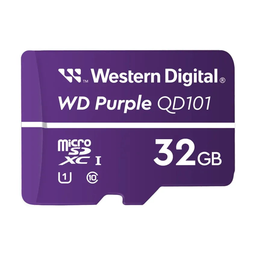 WD Purple 32GB microSD Card – UHS-I U1 / Class 10 (WDD032G1P0C-85AEL0)